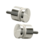 Entretoise réglable en acier inoxydable pour verre, avec écrou de fixation, pour garde-corps en verre, pince de fixation pour balustrade