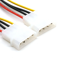 Cable Adaptador Molex PH5.08mm de 4 Pines a SATA para Uso Electrónico en Computadoras, Conductor de Cobre Estañado, Aislamiento de PVC