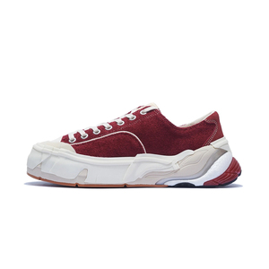Retro Suede Platform Casual Sneakers Lace Up Thick Chunky Sole <b>Non</b> <b>Slip</b> Fashion Street Walking <b>Shoes</b> - Product Image 4