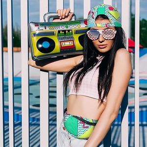 80s 90s <span class=keywords><strong>sac</strong></span> de taille accessoires pour hommes femmes doux coton Fanny Pack Baseball Cap Set - Product Image 2