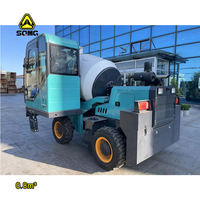 SQMG 1m3 2m3 2.5m3 3m3 4m3 5m3 6m3 Petit camion malaxeur à béton autochargeur Prix du tambour