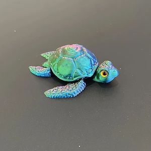 Novelty 3d Printed Plastic Little <b>Turtle</b> Figurine With Movable Joint <b>Turtle</b> <b>Toy</b> - Product Image 2
