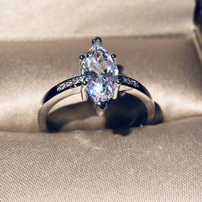 Anillo De Compromiso Vintage Para Mujer, Diamante Cultivado En Laboratorio De 1,0 Quilates De Corte Redondo, Ideal Para Bodas, Aniversario, Promesa, Con Garras. - México