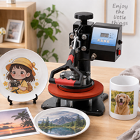 Nouvelle presse à chaud manuelle 110V/220V 1800W pour impression par sublimation DIY de 8 pouces