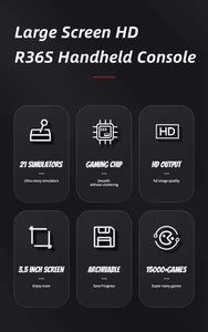 NUEVA Consola de Juegos Retro Portátil R36S con Sistema Linux, Pantalla IPS de 3.5 Pulgadas, Reproductor de Video de Bolsillo, 64GB/128GB, Regalo para Niños - Product Image 3