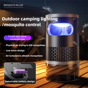 Portable Mosquito Killer <b>Lamp</b> Purple Light Bug Zapper Low Noise <b>USB</b> Powered Flying Insect Trap for Home Office - Product Image 5