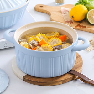 Ensemble de casseroles et de marmites en céramique antiadhésive de style américain moderne Cooklover avec poignée en silicone, compatible lave-vaisselle - Product Image 3