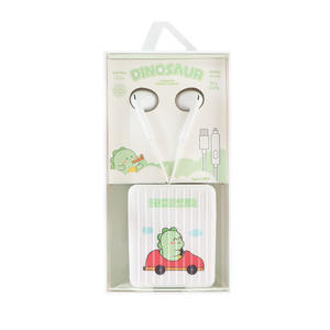 KIKI-389 di alta qualità Logo personalizzato carino Kawaii caso tipo C In orecchio cavo cuffie filo auricolari cablati auricolari per ragazze bambini - Product Image 6