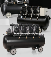 Compresseurs industriels à deux pôles, moteur silencieux 2800 tr/min, alimentation à haut débit, faible bruit et vibrations, compresseur d'air sans huile
