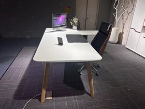 Mobili per ufficio moderni <span class=keywords><strong>computer</strong></span> da tavolo executive manager scrivania con piedistallo mobile - Product Image 6