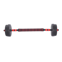Ensemble d'haltères multifonctions 40 kg réglables, directement de l'usine, pour la musculation à domicile (barre, kettlebell, haltères en ciment)