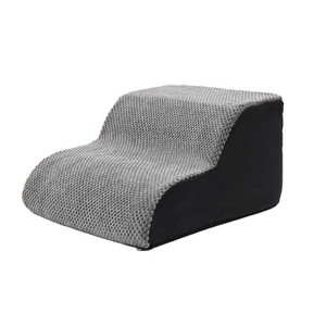 Escaliers de chien souples antidérapants de haute qualité à 2 marches pour petits chiens, couverture extérieure amovible, escaliers de marches de chien pour lit, voiture d'escalier de chien - Product Image 1