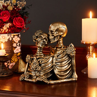 Modèle d'artisanat en résine de couple gothique transfrontalier, accessoires de décoration de scène d'Halloween, ornements pour best-seller