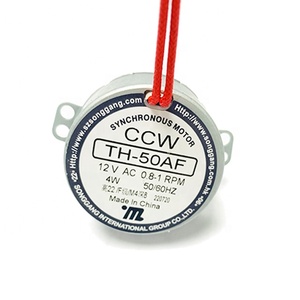 49TYD 49TYJ 49TYZ Motores síncronos de CA 12V 0,8-1RPM CCW Alto 22mm Clase F Eje Largo 15mm Cable Largo 150mm Agujero M4 Profundidad 8mm - Product Image 3