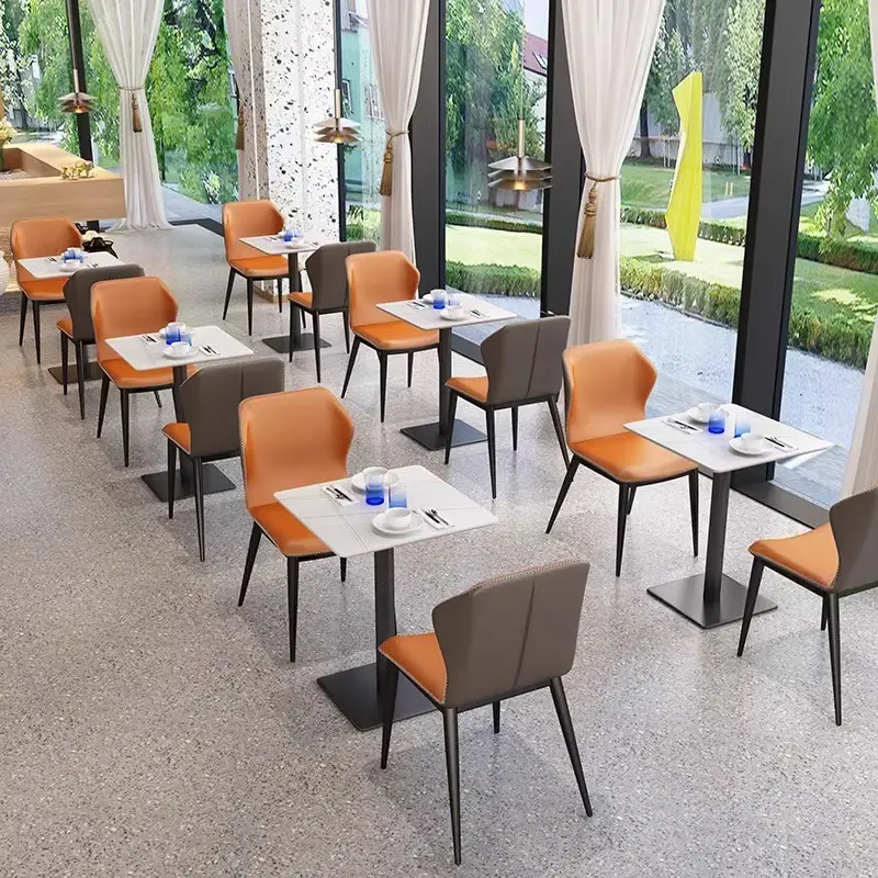 Set bangku dan kursi furnitur makan sofa restoran bangku beludru harga grosir banyak warna dengan daftar harga