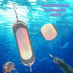 Leurre métallique de pêche au saumon et à la truite, type flasher de 4,5 pouces pour pêche en eau profonde, avec fonction de plongée et de dérive, et dispositif de fuite (dodger) - Product Image 4