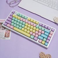 PBT Dye-Sublimated Keycaps Set Korean Brazilian Portuguese Russian Bopomofo European-Style Split 7U Spacebar Best-Selling