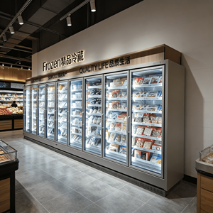 Congelatori Verticali Commerciali per Supermercati, Vetrine Refrigerate per Alimenti Surgelati con Porta in Vetro - Product Image 5
