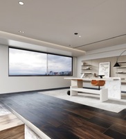 METGOOD-Ventana corrediza de vidrio de aleación de aluminio, Marco ultra estrecho de diseño moderno, a prueba de impactos de huracanes para hotel