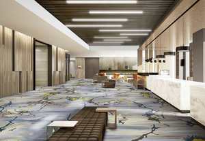 Super suave 1300 gsm material <span class=keywords><strong>de</strong></span> hilado <span class=keywords><strong>de</strong></span> la fibra <span class=keywords><strong>de</strong></span> polipropileno hotel corredor Alfombra <span class=keywords><strong>de</strong></span> pared a pared alfombra - Product Image 3