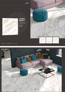 Carreaux de porcelaine sculptés 1000x1000mm, design moderne, pour sols et murs, pour extérieur, salle de bain et usage commercial - Product Image 2