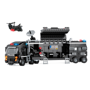 Bộ xếp hình biến hình COGO Kids 8 trong 1, xe tải cảnh sát thành phố <span class=keywords><strong>SWAT</strong></span> - Product Image 2