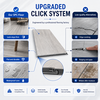 Ineinandergreifende PVC-Bodenfliesen SPC Eichenmuster Wasserdichte Planken Langlebige Oberfläche Unilin-System Wohnrenovierung Exporteur Großhandel