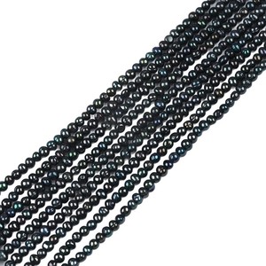 Perles d'eau douce naturelles Zhuji, rondes, 3-3,5 mm, en vrac, pour la fabrication de bijoux DIY, bracelets et colliers - Product Image 5