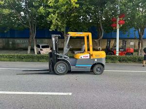 Japonês TCM FD50 Usado Diesel Empilhadeira Elevador 3m 5ton Original Tcm Levantador Secondhand Empilhadeira Com Side Shift Barato Venda Quente - Product Image 6