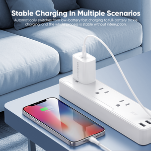 <span class=keywords><strong>Cargador</strong></span> <span class=keywords><strong>VIDVIE</strong></span> con un Solo Puerto <span class=keywords><strong>Tipo</strong></span> <span class=keywords><strong>C</strong></span>, Pequeño, 20W Máx., Carga Rápida USB, Adaptador de Pared Compatible con Múltiples Dispositivos - Product Image 5