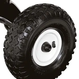 10" Heavy Duty 4.10/3.50-4 ยาง - ล้อดอลลี่และล้อรถบรรทุกมือสําหรับรถเข็นกอริลลา, เครื่องกําเนิดไฟฟ้า, เครื่องตัดหญ้า, เกวียนสวน