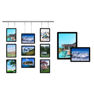 LED Light Box Windows hiển thị bất động sản treo lightbox Kit với 3x3 A3 dual-hai mặt áp phích khung LED hộp đèn - Product Image 1