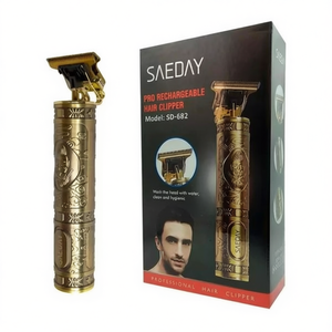 Tondeuse à cheveux rechargeable en alliage étanche Saeday Pro Modèle 8035108324101 – Outil de coupe de cheveux professionnel et tendance pour hommes - Product Image 2