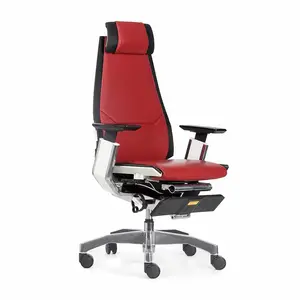Factory selling executive leather office middle back custom ergonomic gaming chair swivel chair wheel comfortable