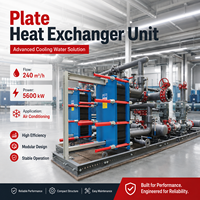 Produsen Profesional Pemanas Baja Tahan Karat 304 90m3/jam 240m3/jam 480m3/jam 700KW 3500KW Unit Penukar Panas Tipe Pelat