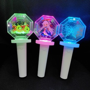 Diamond Heart Hand Lamp Octagonal Glow <b>Stick</b> ABS Material IP65 Concert <b>Lighting</b> Props Anime Cartoon Design - Product Image 2