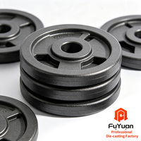 Kit de disques de poids de gym en aluminium moulé sous pression, personnalisé sur mesure, directement de l'usine, avec pièces de calibration de précision pour équipement de fitness