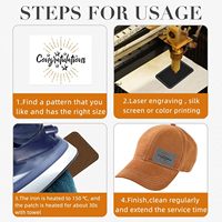 Patchs en Similicuir PU Personnalisables pour Jeans et Bonnets, Étiquettes Vierge en Cuir Gaufré avec Logo de Marque Gravé au Laser