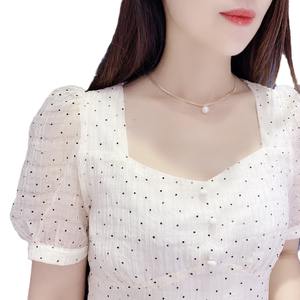 Collier pendentif en perles d'eau douce blanches rondes de 10-11 mm, chaîne en os de serpent 2025, bijoux fins de luxe avec un style léger et luxueux - Product Image 5