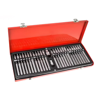 54-PC Torx Bit Socket Set 1/2 "& 3/8" Drive CRV Steel Star Bit Kit pour outils de véhicule de réparation automatique
