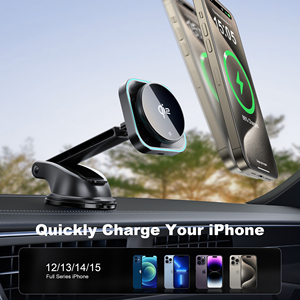 Gaoyi Nuevo Cargador Inalámbrico Magnético para Auto de 15W QC2.0/PD con Soporte de Montaje en Rejilla de Ventilación y Función OTP para Smartphone - Product Image 6