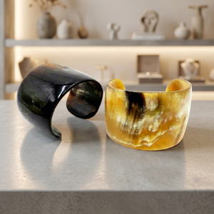 Natural Ox Polished Eco-Friendly Modern Handmade <b>Islamic</b> Buffalo Horn Cuff Bangle Bracelet Luxury <b>Wedding</b> <b>Gift</b> - Product Image 1
