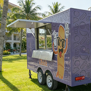 รถขายอาหารเคลื่อนที่ ร้านอาหารกลางแจ้ง รถพ่วงขายน้ำผลไม้ รถขายไก่ทอด รถขายอาหารแบบตู้คอนเทนเนอร์ รถขายอาหารเคลื่อนที่ รถครัวเคลื่อนที่ - Product Image 4