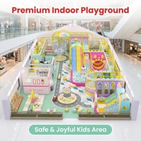 Área de Juegos Interior para Niños Pequeños MacaronColor, Tobogán Infantil, Piscina de Pelotas, Tienda Simulada, Vinilo Residencial ISO9001