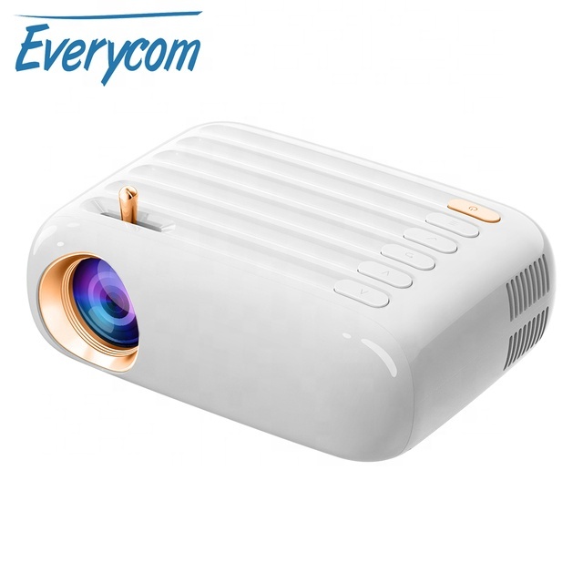 New Arrival EverycomT3 720p 140inch LCD Screen Mirroring Projectors Support 1080P Beam Portable Projector Mobile Phone