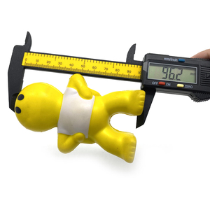 Jouets Squishy en PU à Remontée Lente, Figurine Jaune en Gilet Blanc, Jouets Anti-Stress à Presser, Logo Personnalisé pour Cadeaux Promotionnels - Product Image 6