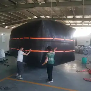 Alcantarilla Construcción de hormigón con airbags hinchables Alcantarilla