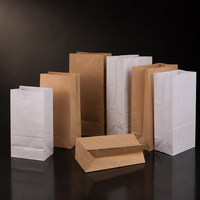 Sac d'emballage en papier kraft personnalisé, taille personnalisée, logo imprimé pour l'emballage de produits cadeaux en détail
