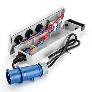 Nhà Sản Xuất Của Di Động Ngoài Trời Hộp Phân Phối Không Thấm Nước ABS Nhựa Kết Hợp 3 Giai Đoạn Điện Với Cắm & Ổ Cắm Công Nghiệp Sử Dụng - Product Image 6