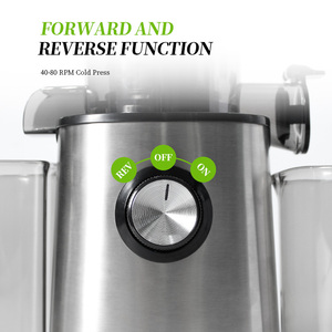 Extracteur de jus centrifuge rapide en acier inoxydable, bouche large de 3 pouces, extraction rapide pour fruits et légumes entiers, usage domestique - Product Image 3